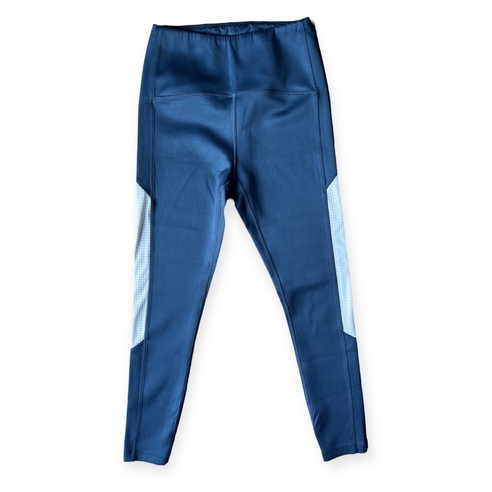 Zyia Active Women’s Navy Blue Primo Mesh 7/8 Length Leggings, Size 4